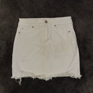 White Jean Skirt from American Eagle